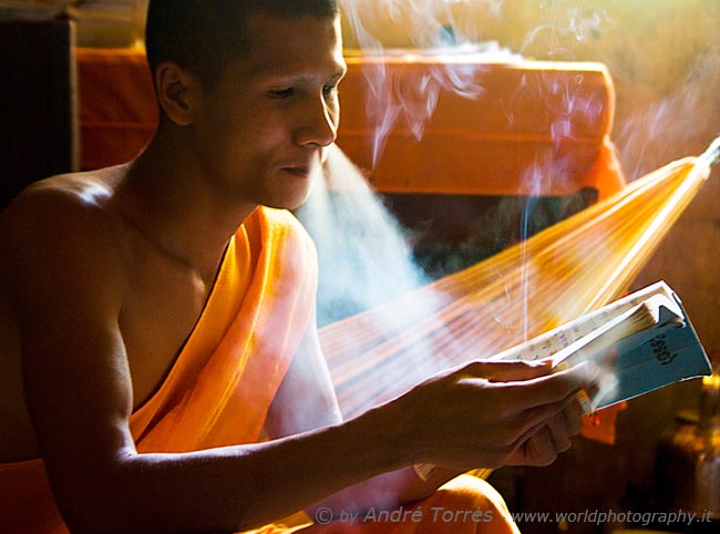 smoking monk